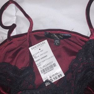 NWT Velvet Burgundy Dress